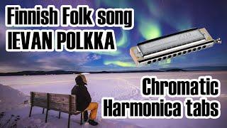 Ievan Polkka - Chromatic Harmonica tabs key of C