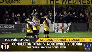 Congleton Town Vs Northwich Victoria 19.09.23 Midland Football League Cup 1R