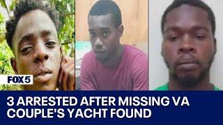 Missing Virginia couples yacht found ransacked in the Caribbean