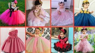 Party Wear dresses for baby girl1-2 year baby birthday  frock design ideas