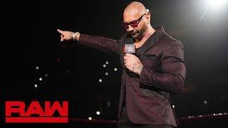 Batista sends a final message to Triple H before WrestleMania Raw April 1 2019