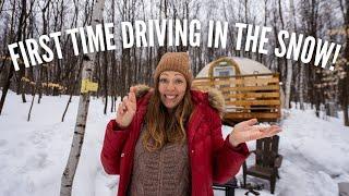SOLO Winter Road Tripping in Québec Canada - Magical Yurt Off the Grid and Maple Syrup