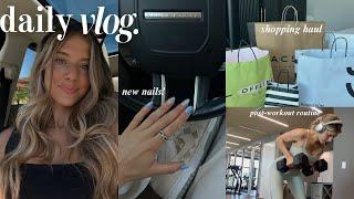 VLOG new spring nails shopping haul protein chat + my post-workout routine