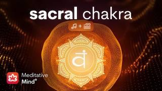 SACRAL CHAKRA Healing Vibrational Sound Bath w OCEAN Sounds  Emotional Balance + Sexual Healing