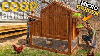 Backyard Chicken Coop Build  How To  DIY  MICRO GARDEN