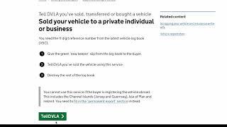 How to Transfer Car Ownership in UK Online  V5c Logbook changes online  Notify DVLA of Sold Car