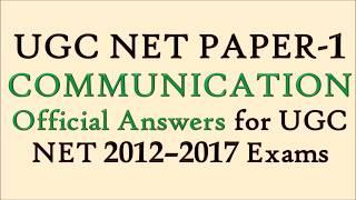 UGC NET Paper 1 Communication chapter 2012-17 NET exams Questions with Answers