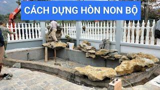 Cách xây hòn non bộ Cách xếp đá đơn giản  Cách ghép đá hồ cá Koi