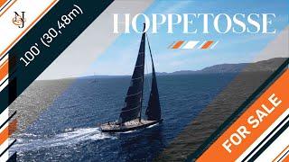 SY HOPPETOSSE for Sale  100 30.48m Nautors Swan Sailing Yacht  N&J Yacht Tour