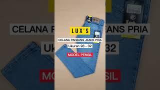 LUXS Celana Panjang Jeans Pensil Pria Premium - Aliez Shop