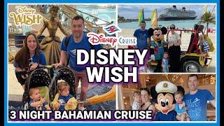 OUR 1st TIME ON THE DISNEY WISH  Full 4 Day 3 Night Disney Cruise on the Wish Disneys Newest Ship