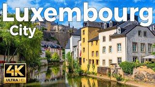 Luxembourg City Walking Tour 4k Ultra HD 60fps – With Captions