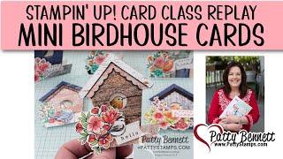 Mini Cards Stampin Up Country Birdhouse with Stampin Blend coloring