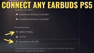 How to Connect ANY Bluetooth Headphones or Earbuds Headset To PS5 Without Adapter