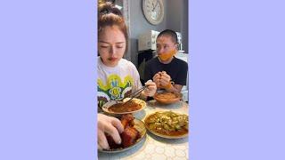 Funny Husband and Wife Yummy Food Eating Challenge 