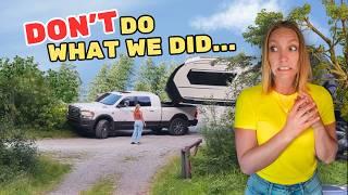 Alaska RV Trip FAIL No Reservations BIG Problem