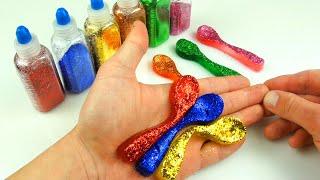 DIY COLORS GLITTER JELLY SPOON ЖЕЛЕЙНЫЕ ЛОЖКИ С БЛЕСТКАМИ