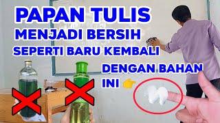 SULIT DI HAPUS ?.... INILAH CARA MENGHAPUS TINTA SPIDOL DI PAPAN TULIS  WHITE_BOARD