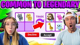 Trading COMMON to LEGENDARY Pet in Minutes in Roblox Adopt Me 