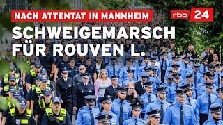 Tausende gedenken des getöteten Polizisten bei Schweigemarsch in Berlin