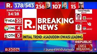 Election Result Day With Arnab Goswami LIVE NDA Takes The Lead Based On Initial Trends
