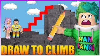 PARKUR GEÇEBİLMEK İÇİN DOĞRU ŞEKLİ ÇİZ  ROBLOX DRAW TO CLIMB OBBY TÜRKÇE  HAN KRAL EKİP