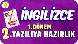 8.Sınıf İngilizce 1.Dönem 2.Yazılıya Hazırlık  #2023