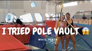 FIRST TIME TRYING POLE VAULT  VLOG