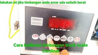 cara kalibrasi timbangan truck scale #cardinal