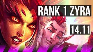 ZYRA & Jinx vs RAKAN & Jhin SUP  Rank 1 Zyra 5111  KR Challenger  14.11