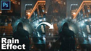 How to Create Rain Effect  Easy  Photoshop Tutorial