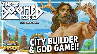NEW Island CITY BUILDER - These Doomed Isles Frist God - Colony Sim Resource Management