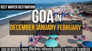 Goa in December January Februaryweather conditionsbest time to goabest destination in winter