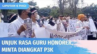 Guru Honorer Unjuk Rasa Minta Diangkat P3K oleh Pemprov Jawa Barat  Liputan 6