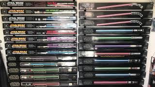 Complete lightsaber collection Master replicas & Hasbro signature series force fx lightsabers