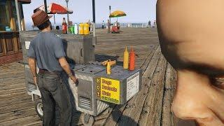 GTA 5 - Cyclist Gets Hungry