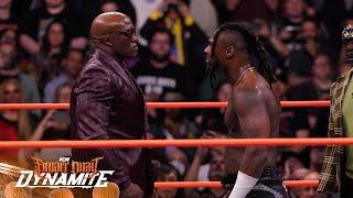 Bobby Lashley Comes Face To Face With Swerve Strickland At FRIGHT NIGHT 10 30 24 AEW Dynamite