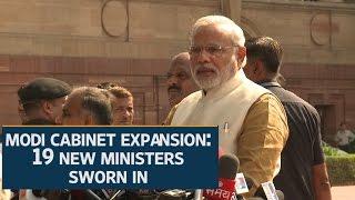 Modi cabinet expansion 19 new ministers sworn in