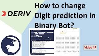 How to develop Prediction changing Digit Differ Bot? Video 47