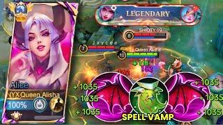 ALICE NEW SPELL VAMP CHEAT BUILD Don’t Tell Moonton MLBB