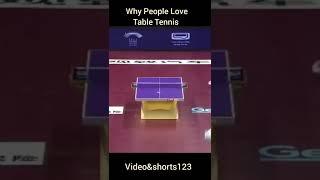 WHY PEOPLE LOVE TABLE TENNIS. #Shorts #shorts