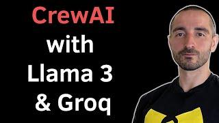 CrewAI with Open LLM Llama 3 using Groq API AI Agents for Data Analysis with Custom Tools