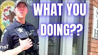 Angry cop pulls over to Intimidate Photographer then this happens