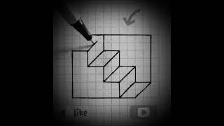 Kolay 3D Merdiven ÇizimiEasy 3D Stair Drawing