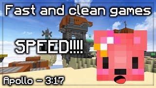 fast and clean games hypixel bedwars