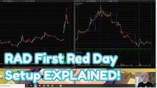 RAD First Red Day Setup  Trade Recap  AlohaTrader PREVIEW