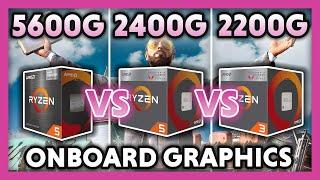 AMD Ryzen 5600g vs 2400g vs 2200g Benchmark