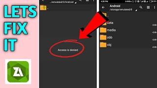 How To Fix Access is denied in ZArchiver  How to OpenAccess Android data & obb in Android 11