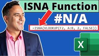 How to Use the ISNA Function to Prevent an Error in Excel