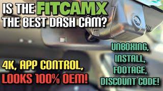 BEST DASH CAM EVER? FitcamX looks OEM does it perform? EV6 unbox install review + discount code